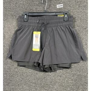 Spyder Active 4-Way Stretch Short Womens Size S Black With Inner Short NEW